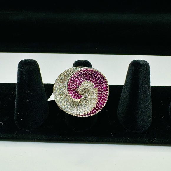Adjustable Finger Cubic Zirconia Fashion Ring - Picture 3 of 3